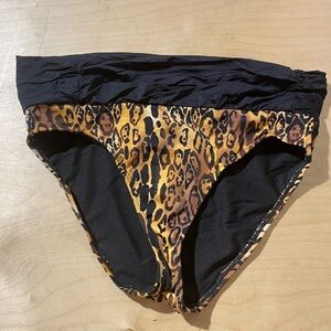 George Leopard Print Women's Swim Bottom Medium (8-10) (BP)